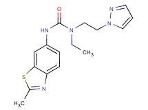 N-ethyl-N'-(2-methyl-1,3-benzothiazol-6-yl)-N-[2-(1H-pyrazol-1-yl)ethyl]urea