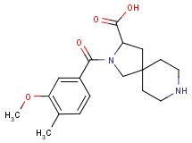 2-(3-methoxy-4-methylbenzoyl)-2,8-diazaspiro[4.5]decane-3-carboxylic acid