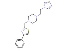 1-[(4-phenyl-1,3-thiazol-2-yl)methyl]-4-[2-(1H-1,2,4-triazol-1-yl)ethyl]piperazine