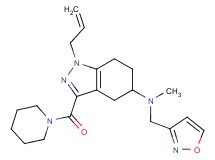 1-allyl-N-(3-isoxazolylmethyl)-N-methyl-3-(1-piperidinylcarbonyl)-4,5,6,7-tetrahydro-1H-indazol-5-amine