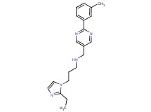3-(2-ethyl-1H-imidazol-1-yl)-N-{[2-(3-methylphenyl)pyrimidin-5-yl]methyl}propan-1-amine