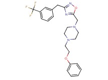 1-(2-phenoxyethyl)-4-({3-[3-(trifluoromethyl)benzyl]-1,2,4-oxadiazol-5-yl}methyl)piperazine