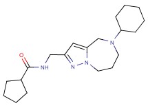 N-[(5-cyclohexyl-5,6,7,8-tetrahydro-4H-pyrazolo[1,5-a][1,4]diazepin-2-yl)methyl]cyclopentanecarboxamide