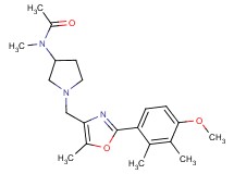 N-(1-{[2-(4-methoxy-2,3-dimethylphenyl)-5-methyl-1,3-oxazol-4-yl]methyl}pyrrolidin-3-yl)-N-methylacetamide