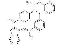 (2-(3-methoxyphenyl)-1-{1-[(1-methyl-1H-indol-2-yl)carbonyl]-4-piperidinyl}ethyl)methyl(2-pyridinylmethyl)amine