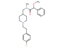 N-({1-[2-(4-fluorophenyl)ethyl]-4-piperidinyl}methyl)-2-methoxy-N-methyl-2-phenylacetamide