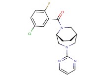 (1S*,5R*)-6-(5-chloro-2-fluorobenzoyl)-3-(2-pyrimidinyl)-3,6-diazabicyclo[3.2.2]nonane