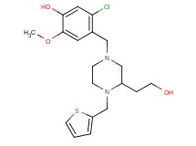 5-chloro-4-{[3-(2-hydroxyethyl)-4-(2-thienylmethyl)-1-piperazinyl]methyl}-2-methoxyphenol