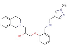 1-(3,4-dihydro-2(1H)-isoquinolinyl)-3-[2-({[(1-methyl-1H-pyrazol-4-yl)methyl]amino}methyl)phenoxy]-2-propanol