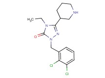 2-(2,3-dichlorobenzyl)-4-ethyl-5-(3-piperidinyl)-2,4-dihydro-3H-1,2,4-triazol-3-one hydrochloride