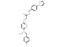2-({6-[(4-fluorobenzyl)(methyl)amino]-3-pyridazinyl}oxy)-N-[4-(1H-pyrazol-1-yl)benzyl]acetamide