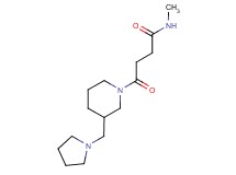 N-methyl-4-oxo-4-[3-(1-pyrrolidinylmethyl)-1-piperidinyl]butanamide trifluoroacetate