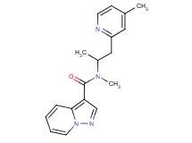 N-methyl-N-[1-methyl-2-(4-methylpyridin-2-yl)ethyl]pyrazolo[1,5-a]pyridine-3-carboxamide