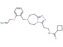 N-(2-{7-[2-(allyloxy)benzyl]-6,7,8,9-tetrahydro-5H-[1,2,4]triazolo[4,3-d][1,4]diazepin-3-yl}ethyl)cyclobutanecarboxamide