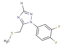 1-(3,4-difluorophenyl)-5-[(methylthio)methyl]-1H-1,2,4-triazole