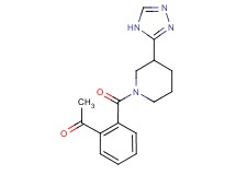 1-(2-{[3-(4H-1,2,4-triazol-3-yl)piperidin-1-yl]carbonyl}phenyl)ethanone