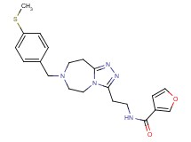 N-(2-{7-[4-(methylthio)benzyl]-6,7,8,9-tetrahydro-5H-[1,2,4]triazolo[4,3-d][1,4]diazepin-3-yl}ethyl)-3-furamide