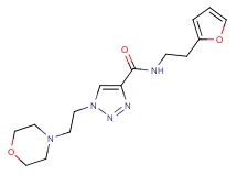 N-[2-(2-furyl)ethyl]-1-[2-(4-morpholinyl)ethyl]-1H-1,2,3-triazole-4-carboxamide