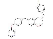 4-(4-fluorobenzyl)-7-{[4-(3-pyridinyloxy)-1-piperidinyl]methyl}-2,3,4,5-tetrahydro-1,4-benzoxazepine
