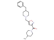 4-benzyl-1-({3-[(4-methyl-1-piperidinyl)carbonyl]-5-isoxazolyl}methyl)piperidine