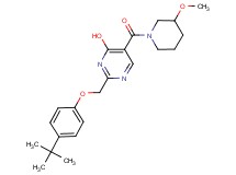 2-[(4-tert-butylphenoxy)methyl]-5-[(3-methoxypiperidin-1-yl)carbonyl]pyrimidin-4-ol