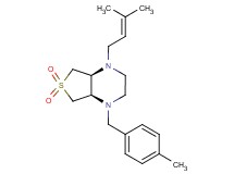 (4aS*,7aR*)-1-(4-methylbenzyl)-4-(3-methyl-2-buten-1-yl)octahydrothieno[3,4-b]pyrazine 6,6-dioxide