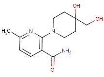 2-[4-hydroxy-4-(hydroxymethyl)piperidin-1-yl]-6-methylnicotinamide