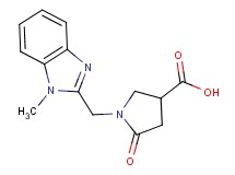 1-[(1-methyl-1H-benzimidazol-2-yl)methyl]-5-oxopyrrolidine-3-carboxylic acid