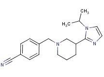 4-{[3-(1-isopropyl-1H-imidazol-2-yl)-1-piperidinyl]methyl}benzonitrile