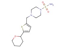 4-{[5-(tetrahydro-2H-pyran-2-yl)-2-thienyl]methyl}piperazine-1-sulfonamide