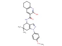 2-hydroxy-N-[1-(4-methoxyphenyl)-6,6-dimethyl-4,5,6,7-tetrahydro-1H-indazol-4-yl]-5,6,7,8-tetrahydro-3-quinolinecarboxamide