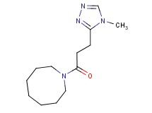 1-[3-(4-methyl-4H-1,2,4-triazol-3-yl)propanoyl]azocane