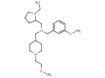 1-(1-ethyl-2-pyrrolidinyl)-N-(3-methoxybenzyl)-N-{[1-(2-methoxyethyl)-4-piperidinyl]methyl}methanamine