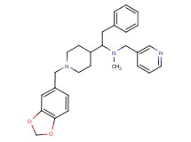 1-[1-(1,3-benzodioxol-5-ylmethyl)-4-piperidinyl]-N-methyl-2-phenyl-N-(3-pyridinylmethyl)ethanamine