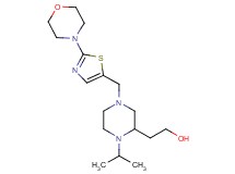2-(1-isopropyl-4-{[2-(4-morpholinyl)-1,3-thiazol-5-yl]methyl}-2-piperazinyl)ethanol