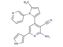 2-amino-4-(5-methyl-1-pyridin-3-yl-1H-pyrrol-2-yl)-6-(1H-pyrrol-3-yl)nicotinonitrile