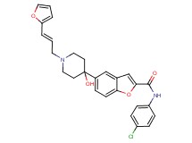 N-(4-chlorophenyl)-5-{1-[(2E)-3-(2-furyl)-2-propen-1-yl]-4-hydroxy-4-piperidinyl}-1-benzofuran-2-carboxamide