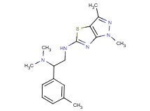 N~2~-(1,3-dimethyl-1H-pyrazolo[3,4-d][1,3]thiazol-5-yl)-N~1~,N~1~-dimethyl-1-(3-methylphenyl)ethane-1,2-diamine