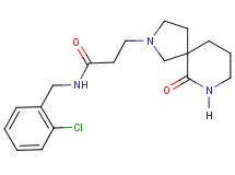 N-(2-chlorobenzyl)-3-(6-oxo-2,7-diazaspiro[4.5]dec-2-yl)propanamide