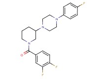 1-[1-(3,4-difluorobenzoyl)-3-piperidinyl]-4-(4-fluorophenyl)piperazine