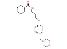 N-{3-[4-(4-morpholinylmethyl)phenoxy]propyl}cyclohexanecarboxamide