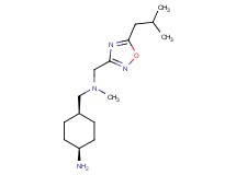 [(cis-4-aminocyclohexyl)methyl][(5-isobutyl-1,2,4-oxadiazol-3-yl)methyl]methylamine