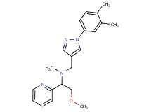 N-{[1-(3,4-dimethylphenyl)-1H-pyrazol-4-yl]methyl}-2-methoxy-N-methyl-1-pyridin-2-ylethanamine