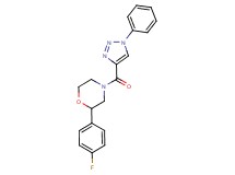 2-(4-fluorophenyl)-4-[(1-phenyl-1H-1,2,3-triazol-4-yl)carbonyl]morpholine