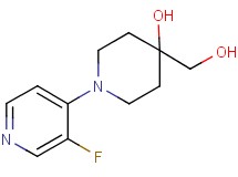 1-(3-fluoropyridin-4-yl)-4-(hydroxymethyl)piperidin-4-ol