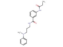 N-{3-[methyl(phenyl)amino]propyl}-3-(propionylamino)benzamide