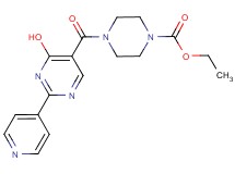 ethyl 4-[(4-hydroxy-2-pyridin-4-ylpyrimidin-5-yl)carbonyl]piperazine-1-carboxylate