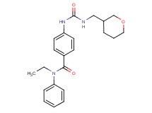 N-ethyl-N-phenyl-4-({[(tetrahydro-2H-pyran-3-ylmethyl)amino]carbonyl}amino)benzamide