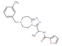N-{1-[7-(3-methylbenzyl)-6,7,8,9-tetrahydro-5H-[1,2,4]triazolo[4,3-d][1,4]diazepin-3-yl]ethyl}-2-furamide