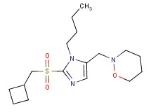 2-({1-butyl-2-[(cyclobutylmethyl)sulfonyl]-1H-imidazol-5-yl}methyl)-1,2-oxazinane